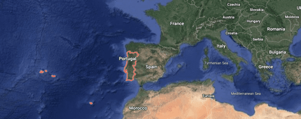 Portugal Map 600x238 